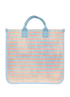 x Peter Rabbit Tote, &pound;450, Handbags, Blue/Pink, Canvas, Back view